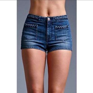 House of Harlow High Rise Jean Shorts